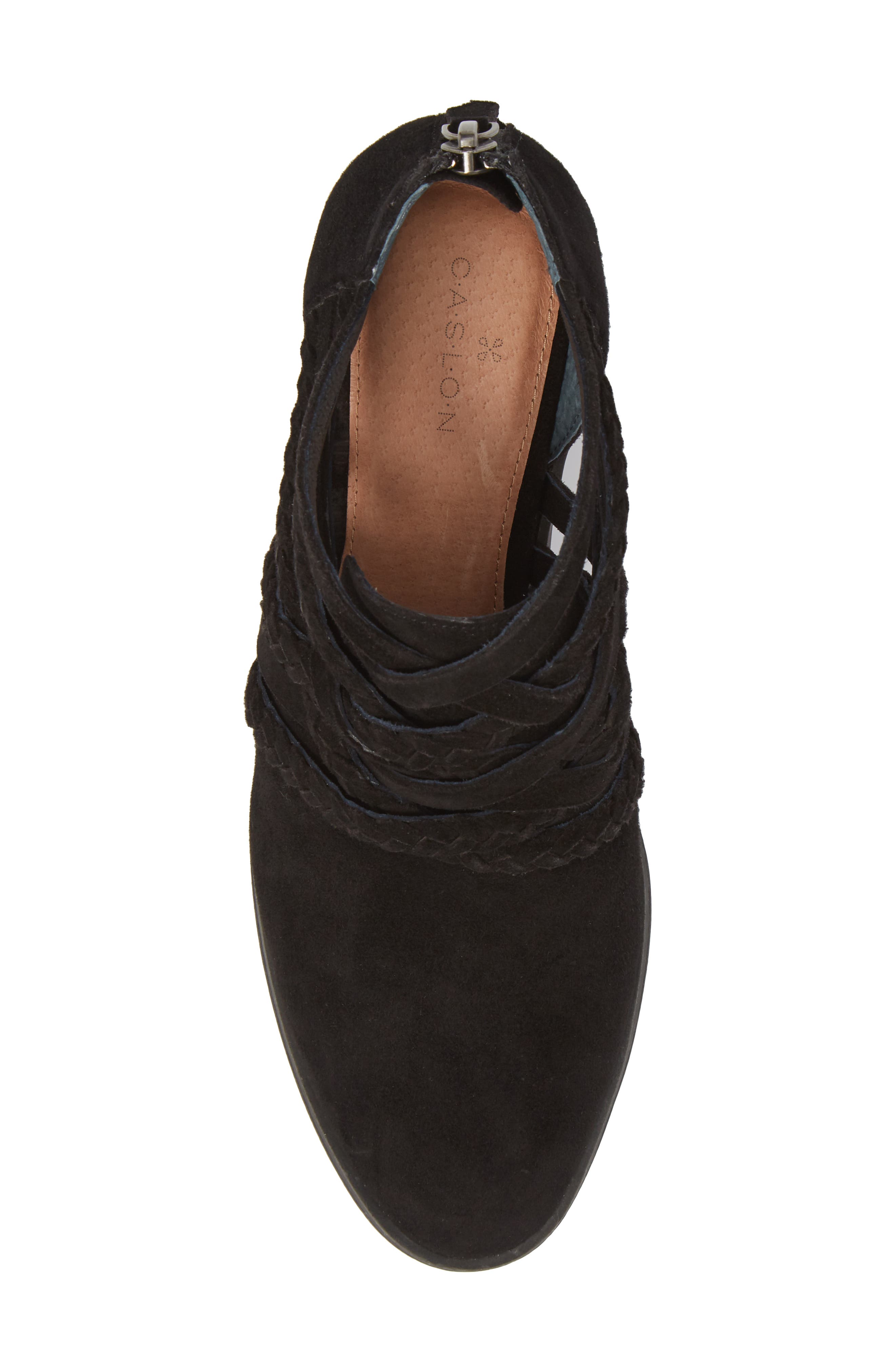 Liam Braided Bootie, Alternate, color, BLACK SUEDE
