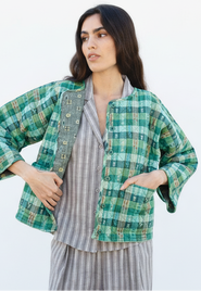 Ace & Jig Amara Quilted and Reversible Cardi Jacket Garden