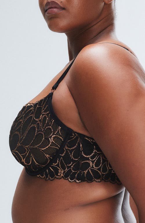 Savage X Fenty Savage Not Sorry Unlined Lace Balconette Bra In Black