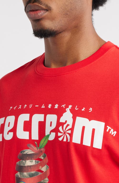 Icecream Luger Graphic T-shirt In Red