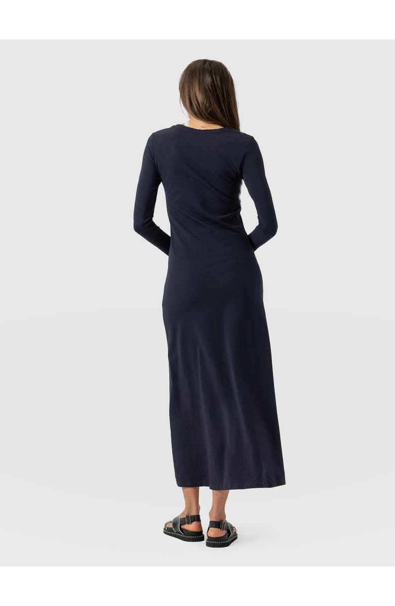 Saint + Sofia Runway Maxi Dress, Alternate, color, Navy