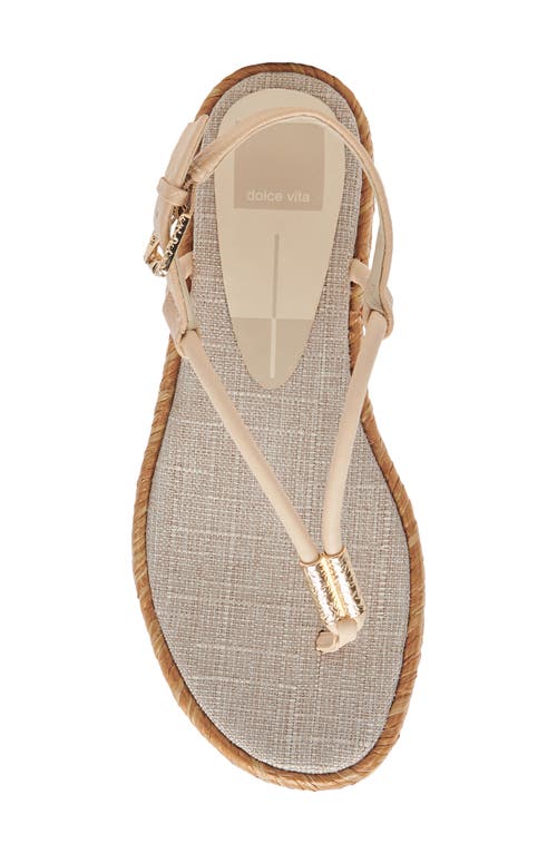 Dolce Vita Meryl Slingback Sandal In French Vanilla Raffia