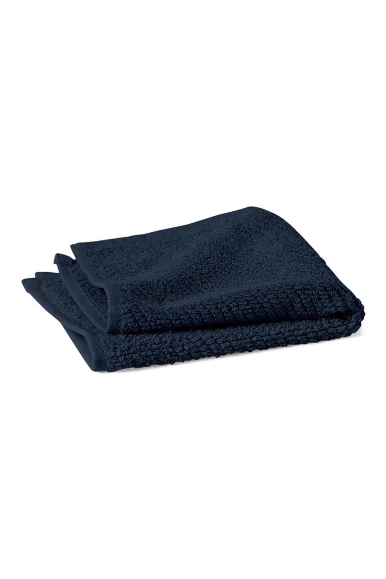 Air Weight® Organic Twill Washcloth, Main, color, MIDNIGHT INDIGO