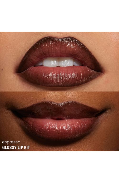 Kylie Cosmetics Glossy Lip Kit $35 Value In Brown