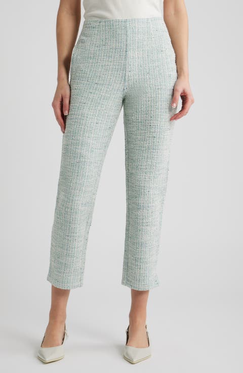 Stretch Bouclé Skimmer Pants