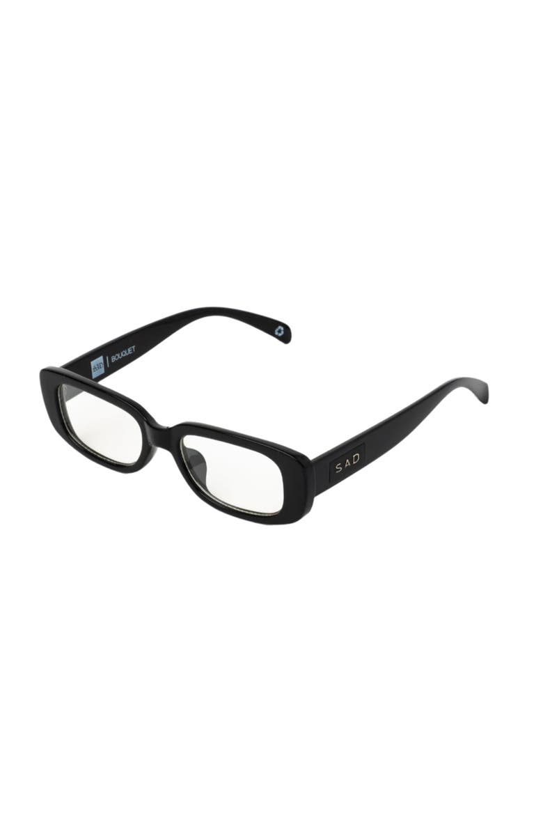 Bouquet Sunglasses, Alternate, color, Gloss Black - Clear Lens