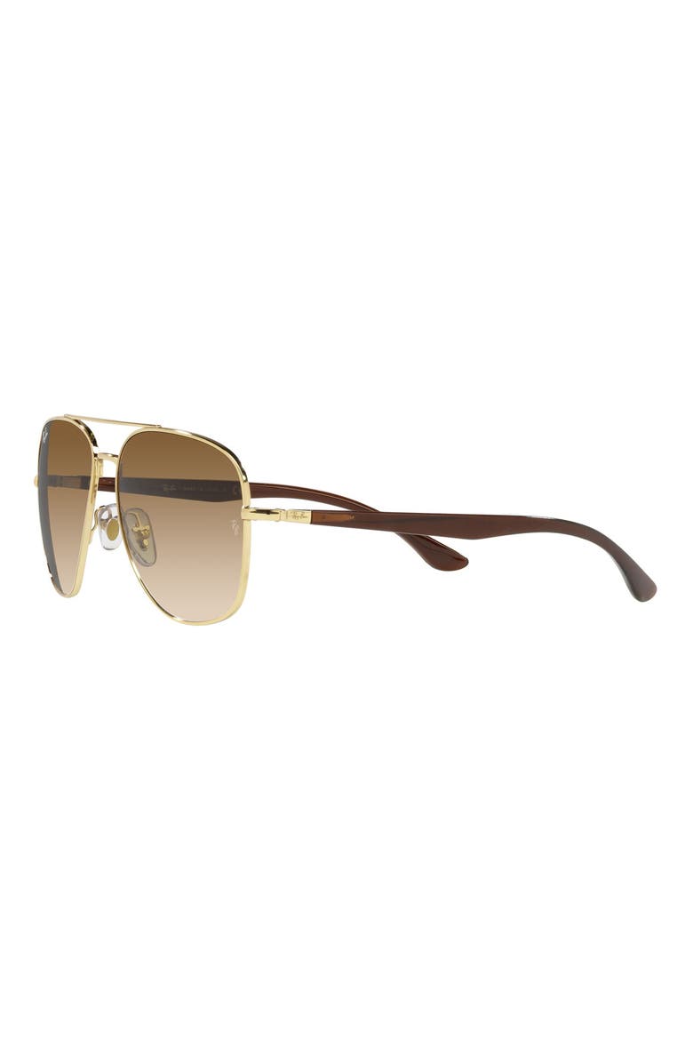 56mm Gradient Square Sunglasses, Alternate, color, ARISTA/ CLEAR GRADIENT BROWN