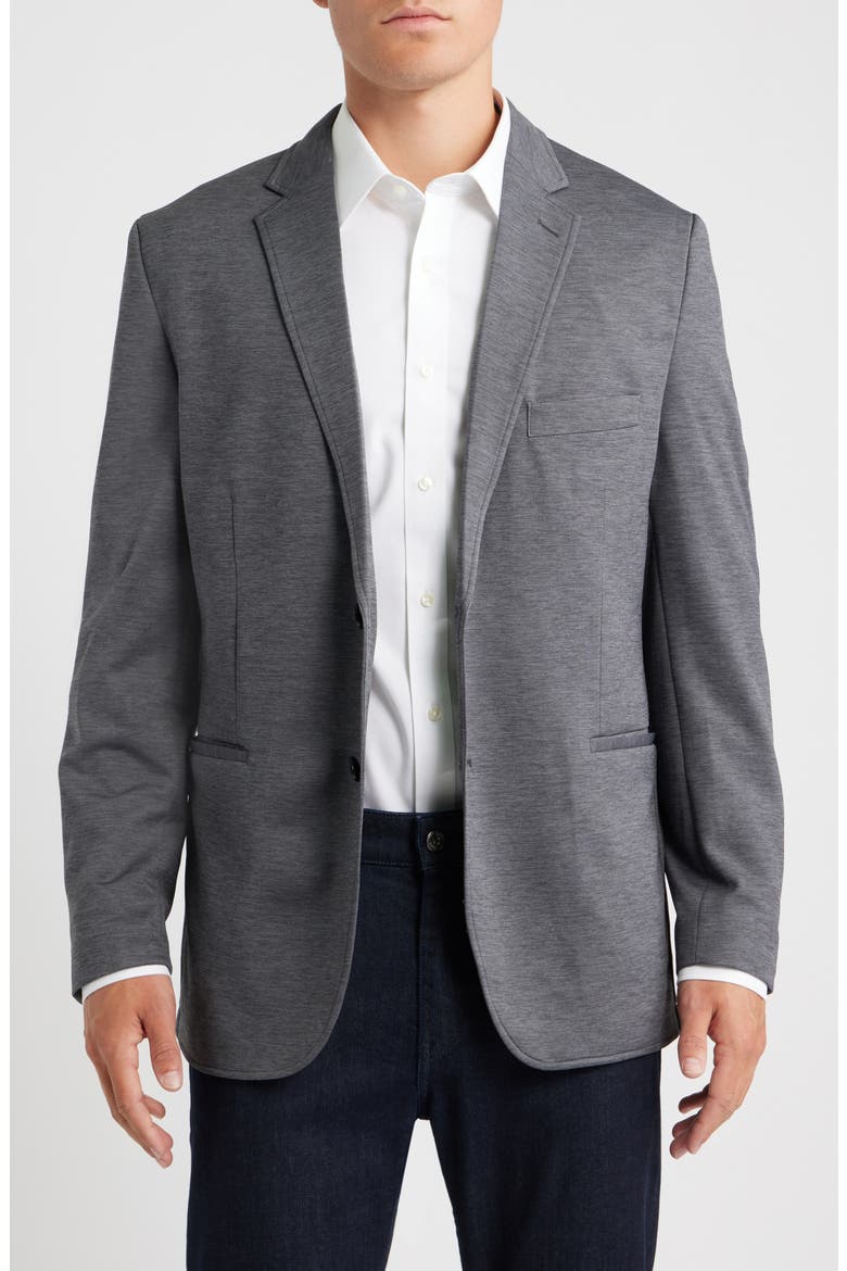 XC4® Cool Degree™ Heathered Grey Sport Coat, Main, color, CHARCOAL