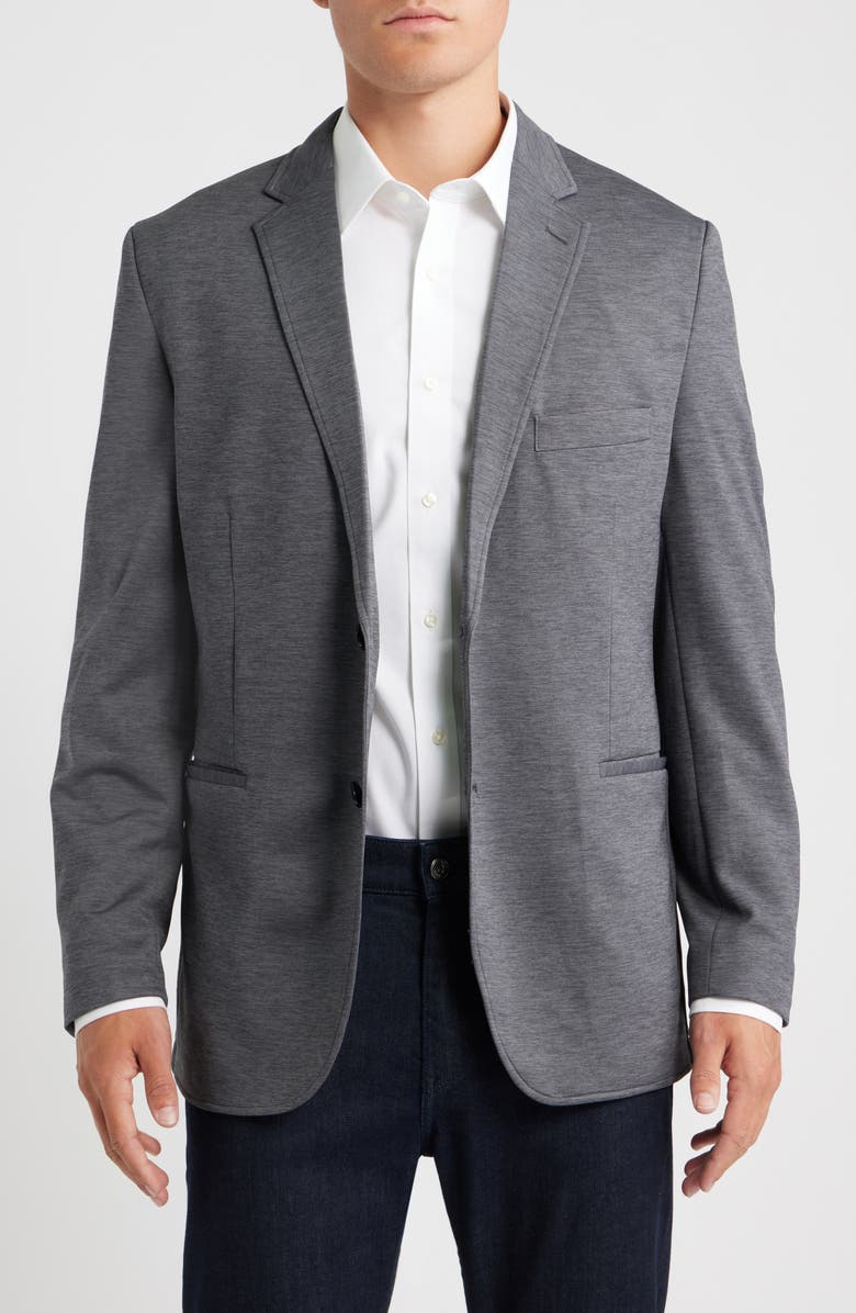 Johnston & Murphy XC4<sup>®</sup> Cool Degree<sup>™</sup> Heathered Grey Sport Coat, Main, color, Charcoal
