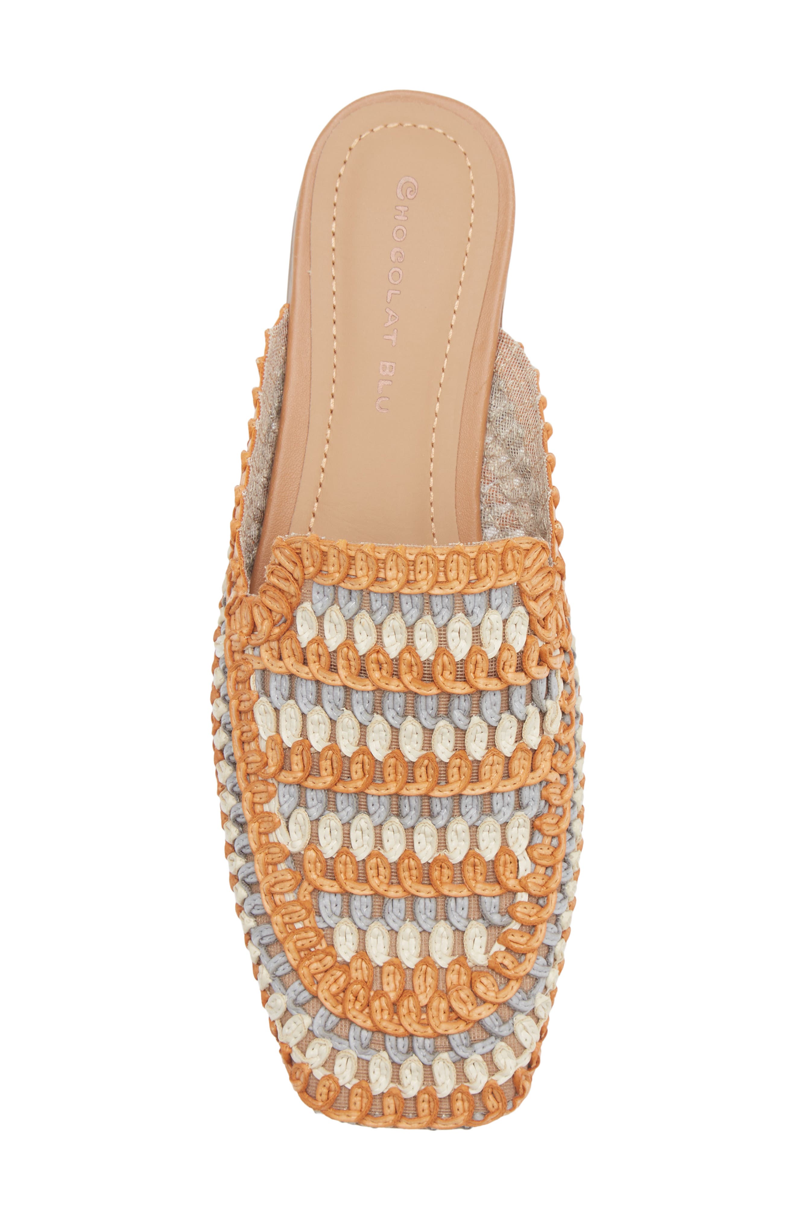 Charlie Woven Mule, Alternate, color, ORANGE COMBO