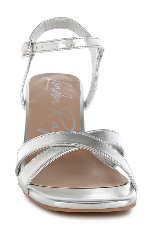 London Rag Edessa Sandal In Silver