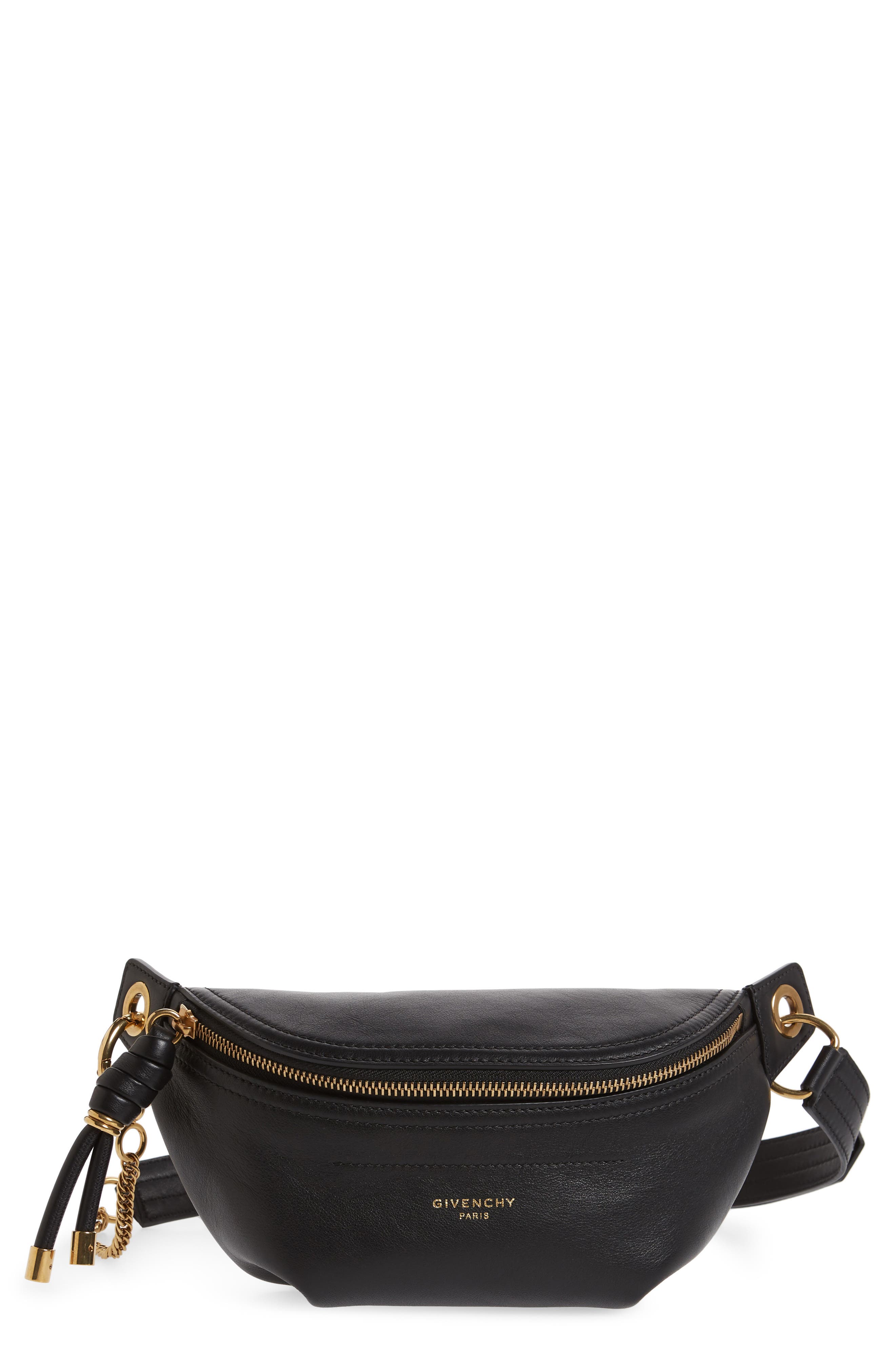 Givenchy Small Whip Leather Belt Bag, Main, color, 