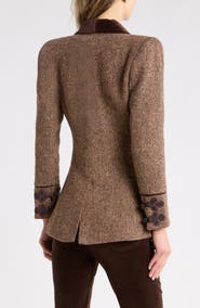 L'AGENCE Gable Herringbone Blazer