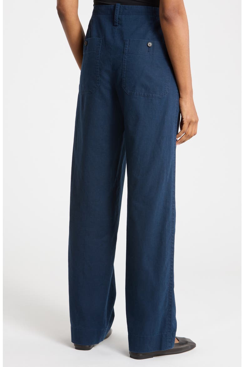 Tie Front Pull-On Pants, Alternate, color, COASTAL