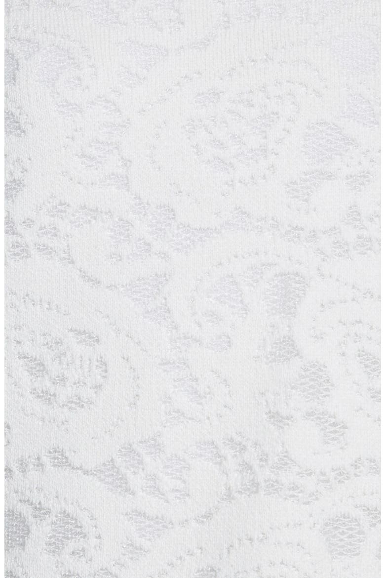 Floral Jacquard Sweater, Alternate, color, WHITE STAR