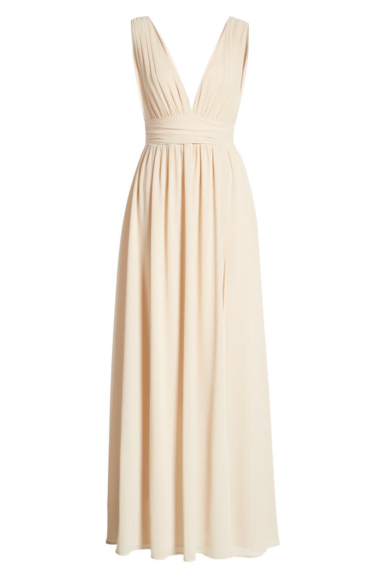 Heavenly Hues A-Line Gown, Alternate, color, CREAM