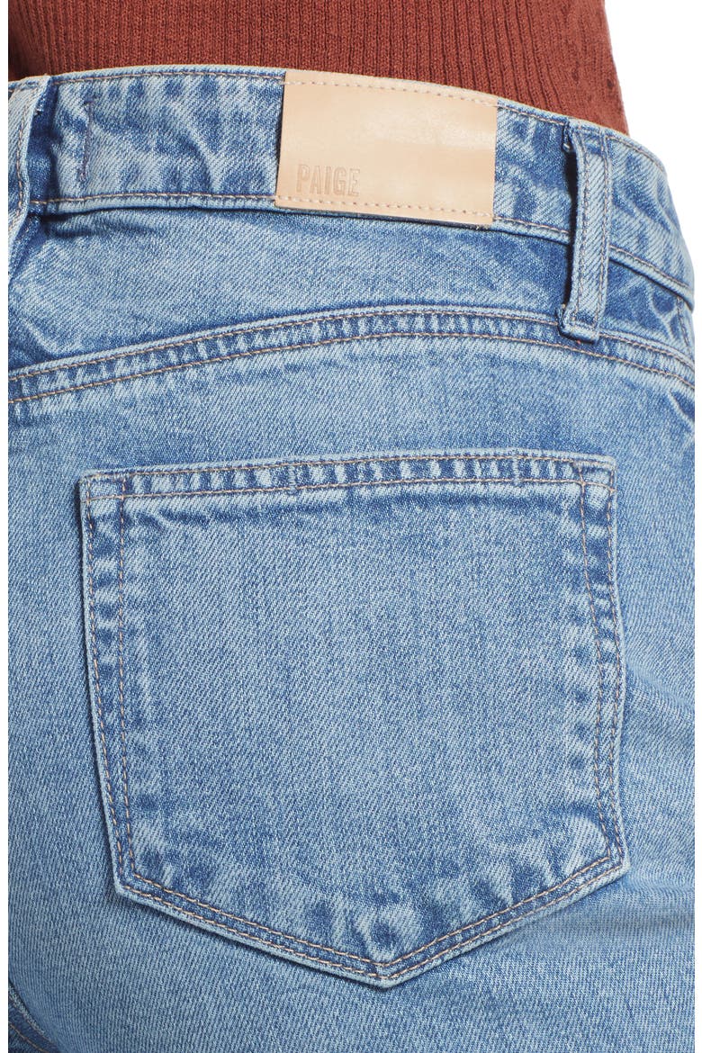 Leenah Raw Hem Wide Leg Jeans, Alternate, color, HENNA