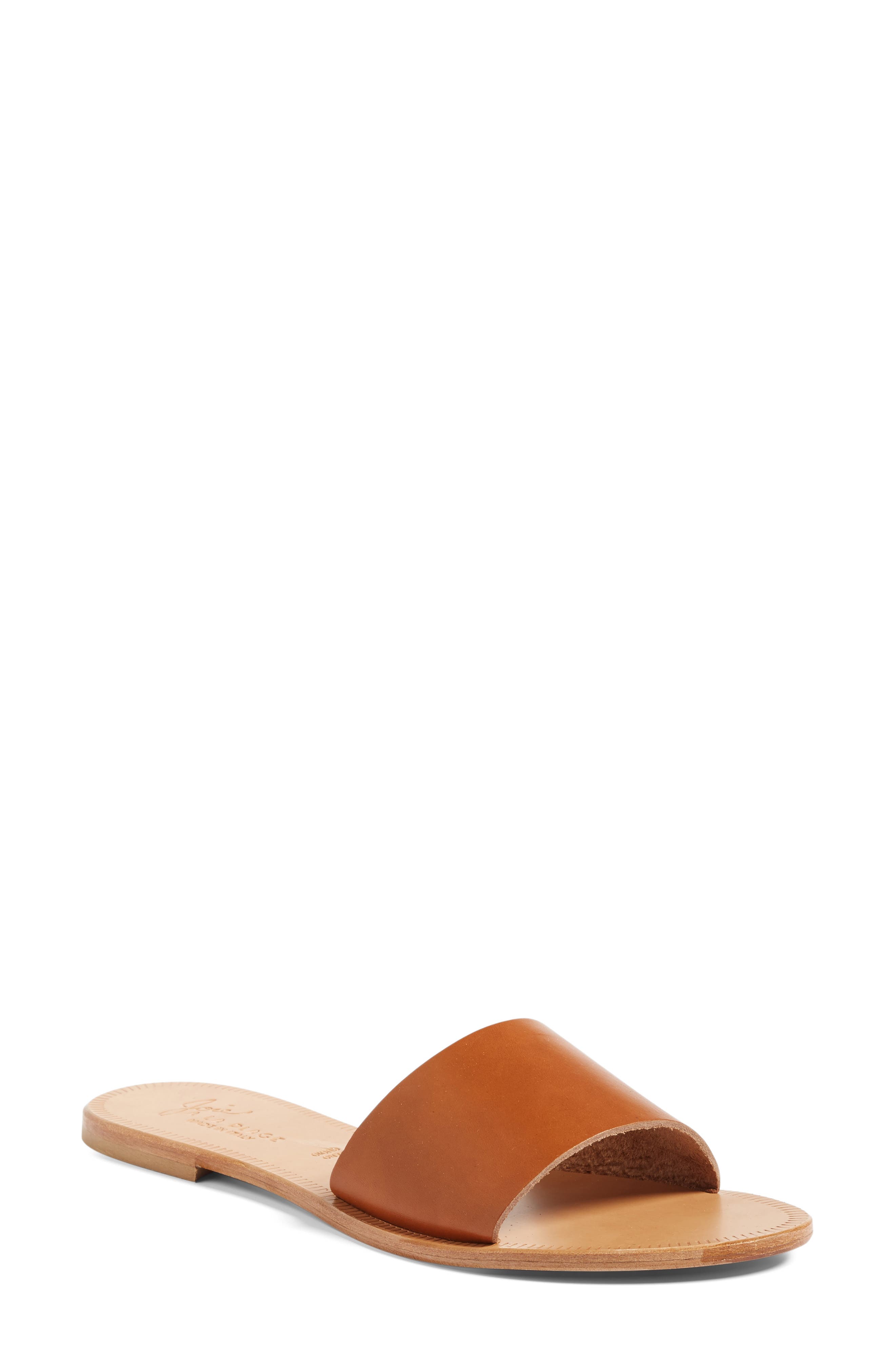 Lacey Slide Sandal, Main, color, CUOIO
