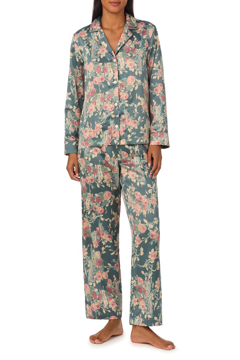 Print Pajamas, Main, color, SAGE FLORAL