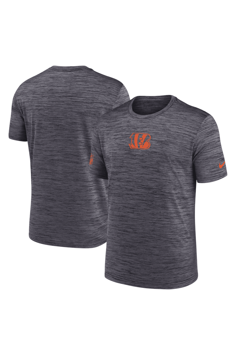 Men's Nike Black Cincinnati Bengals Big & Tall Sideline Velocity Performance T-Shirt, Main, color, Black