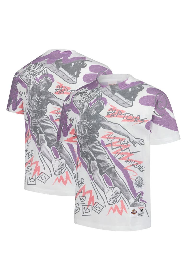 Men's Mitchell & Ness Vince Carter White 2000 NBA All-Star Game Showstopper T-Shirt, Main, color, White