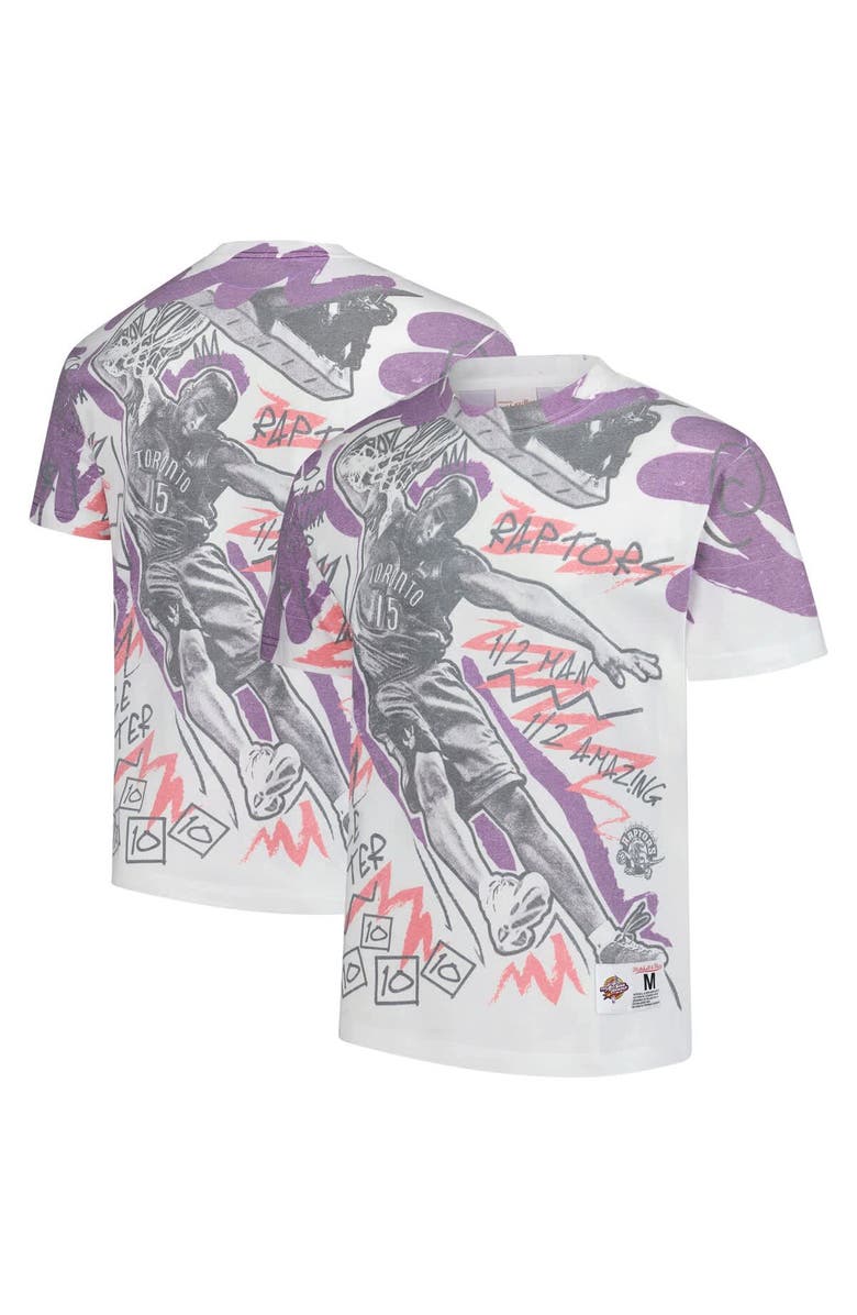 Mitchell & Ness Men's Mitchell & Ness Vince Carter White 2000 NBA All-Star Game Showstopper T-Shirt, Main, color, White