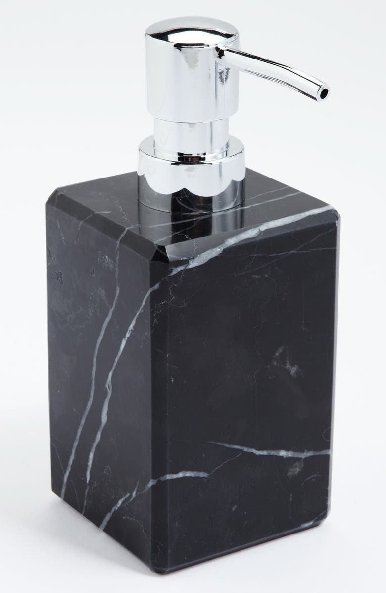 Waterworks Studio 'Luna' Black Marble Soap Dispenser, Main, color, 