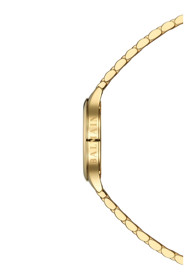 de Balmain Bracelet Watch, 29mm, Alternate, color, YELLOW GOLD PVD COATING