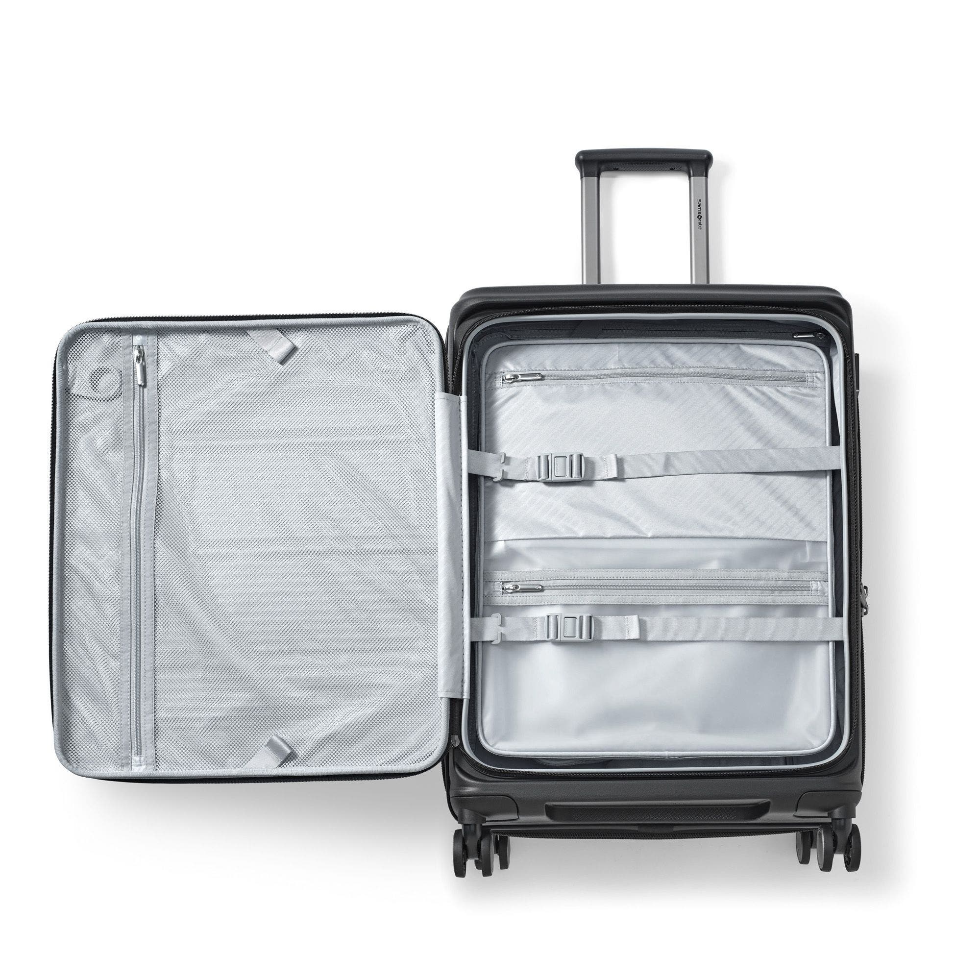 Samsonite Paralux Expandable Medium Spinner, Alternate, color, Black