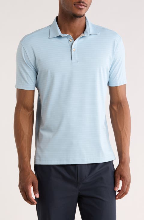 Nublend Stripe Hybrid Piqué Polo