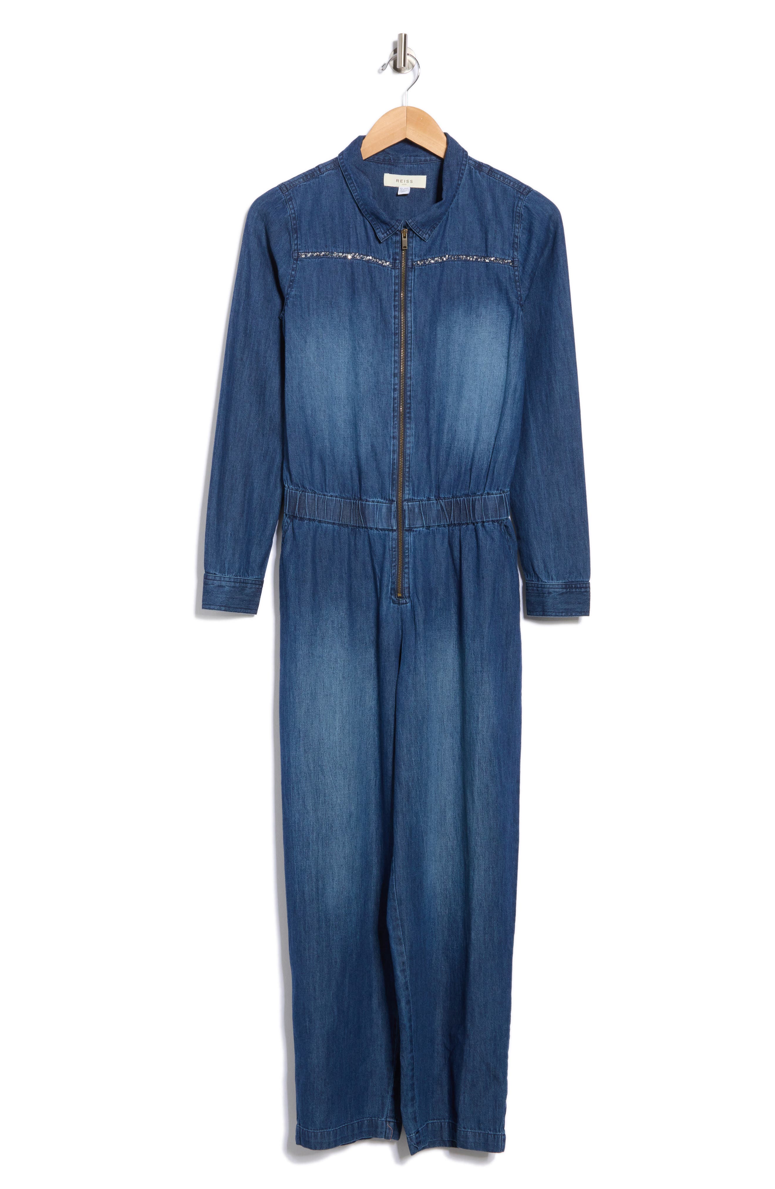 Reiss Kids' Marnie Denim Jumpsuit