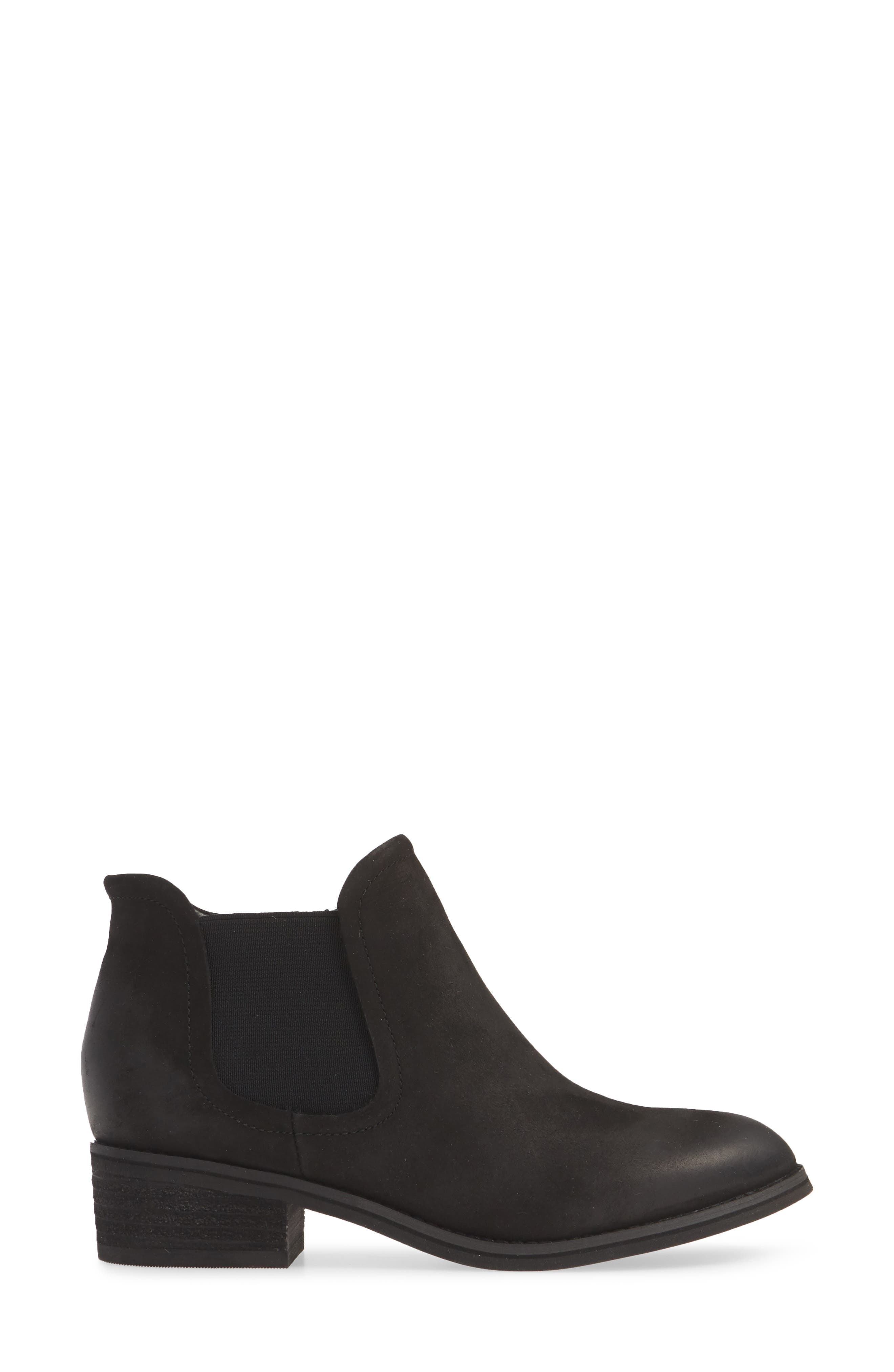 Lidia Waterproof Bootie, Alternate, color, BLACK NUBUCK