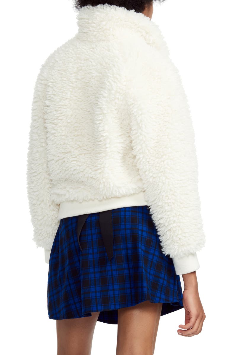 maje Faux Fur Jacket, Alternate, color,