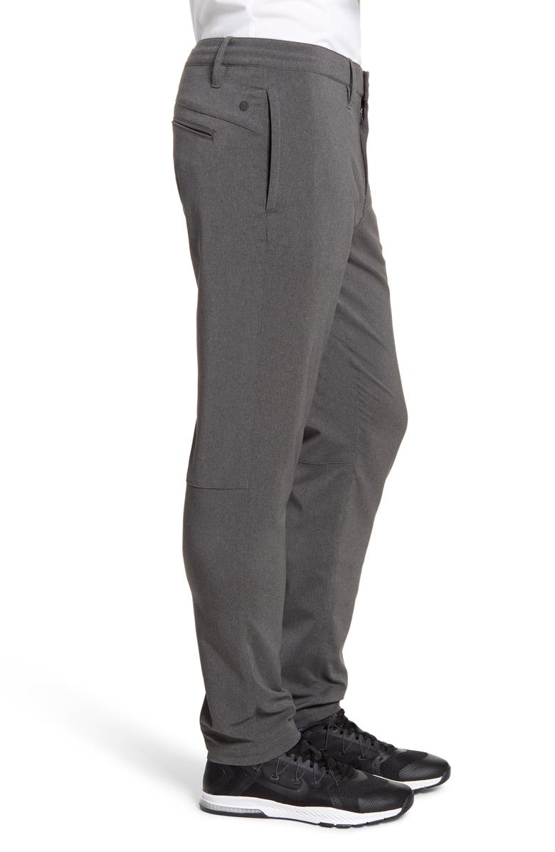 Zella Hybrid Tech Commuter Pants, Alternate, color, Grey Obsidian Heather