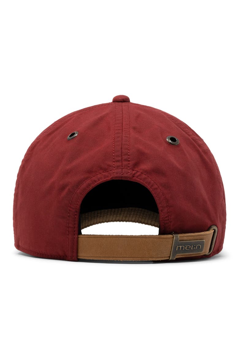 Odysea Thermal Water Repellent Waxed Cotton Baseball Cap, Alternate, color, RACING RED