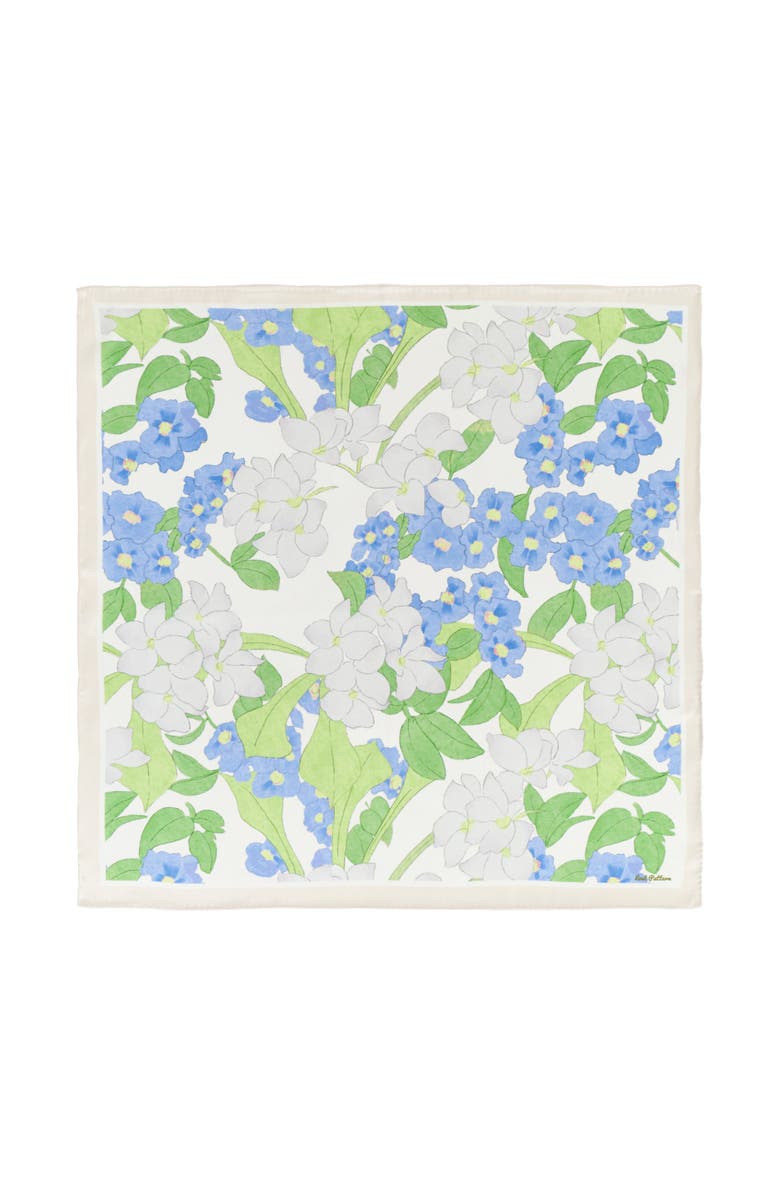 Lost Pattern "Rosebay" Silk Bandana Scarf, Main, color, 