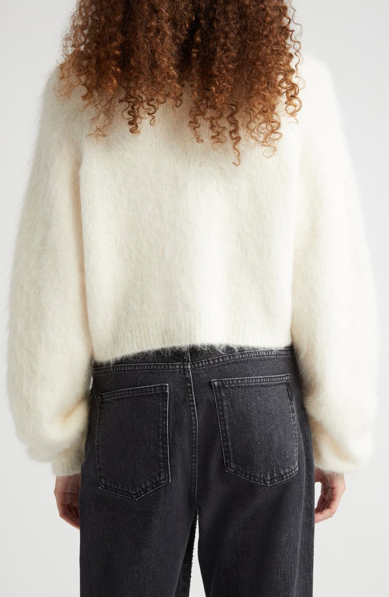 GESTUZ Safigz Fuzzy Alpaca Blend V-Neck Sweater, Alternate, color, 