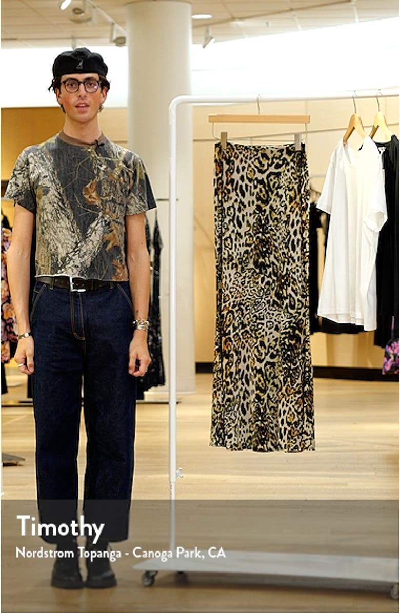 Tegan Print Maxi Skirt, sales video thumbnail