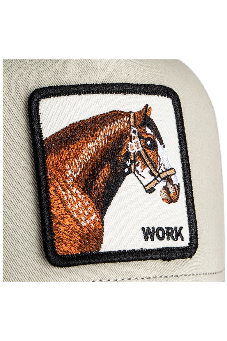 Work Horse Embroidered Patch Trucker Hat, Alternate, color, SCOUT