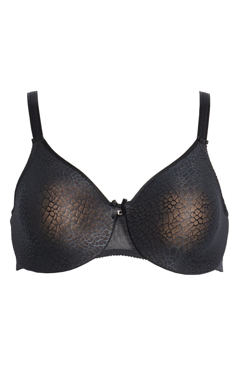 Chantelle Lingerie C Magnifique Underwire Minimizer Bra, Alternate, color, Black