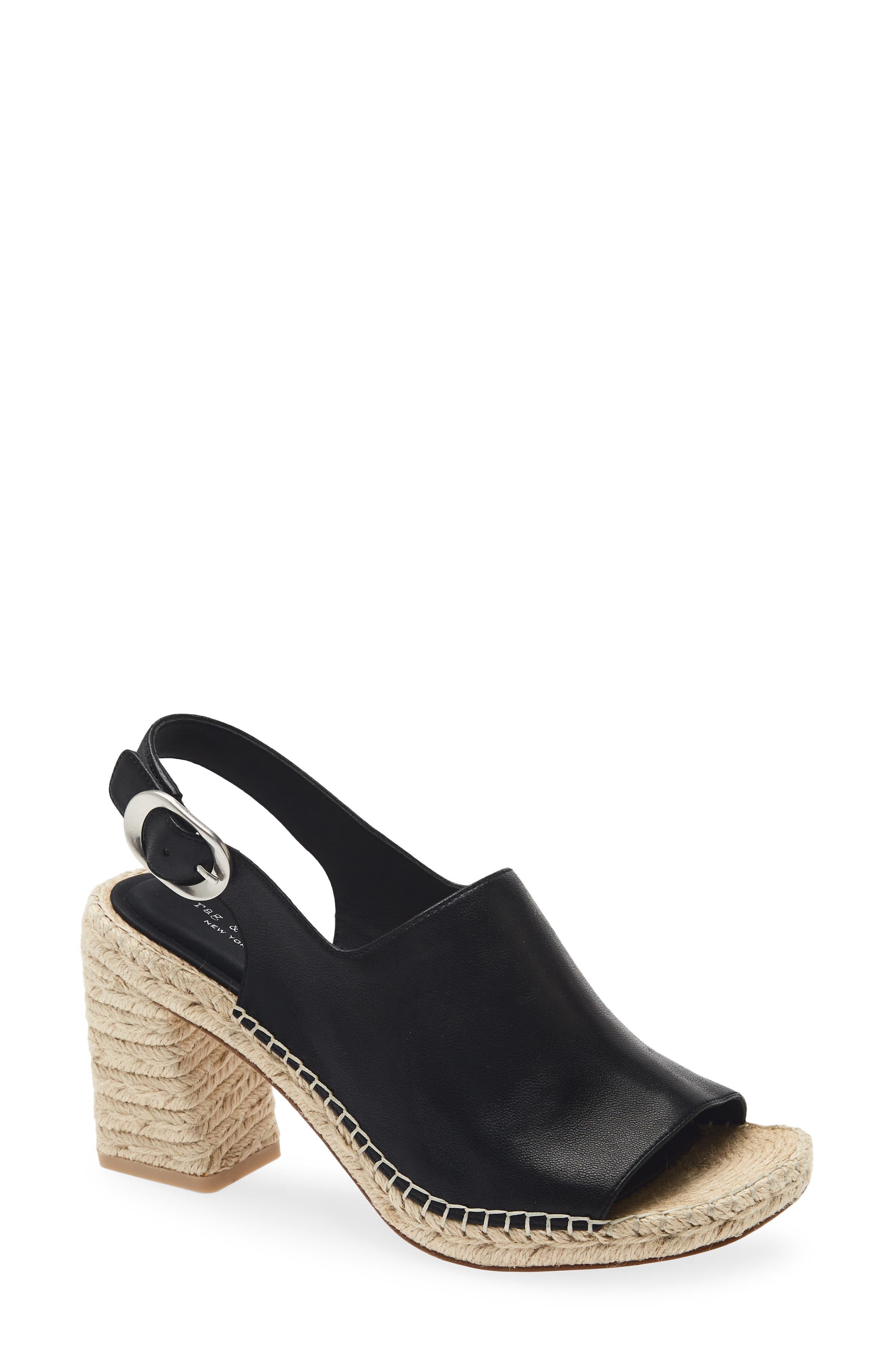 rag & bone Gigi Slingback Platform Espadrille Sandal, Main, color, 