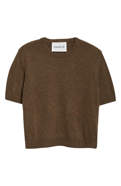 Short Sleeve Cashmere Sweater