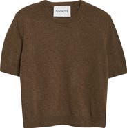 NACKIYÈ Short Sleeve Cashmere Sweater