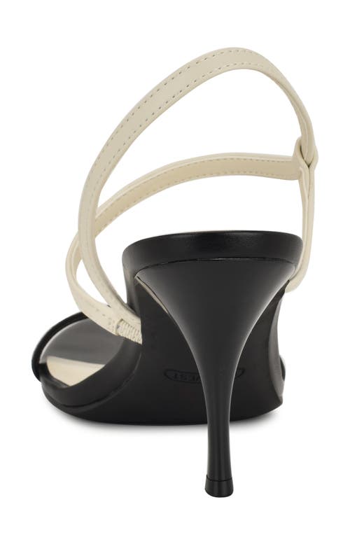 Nine West Cakely 3 Sandal In Black/chic Cream