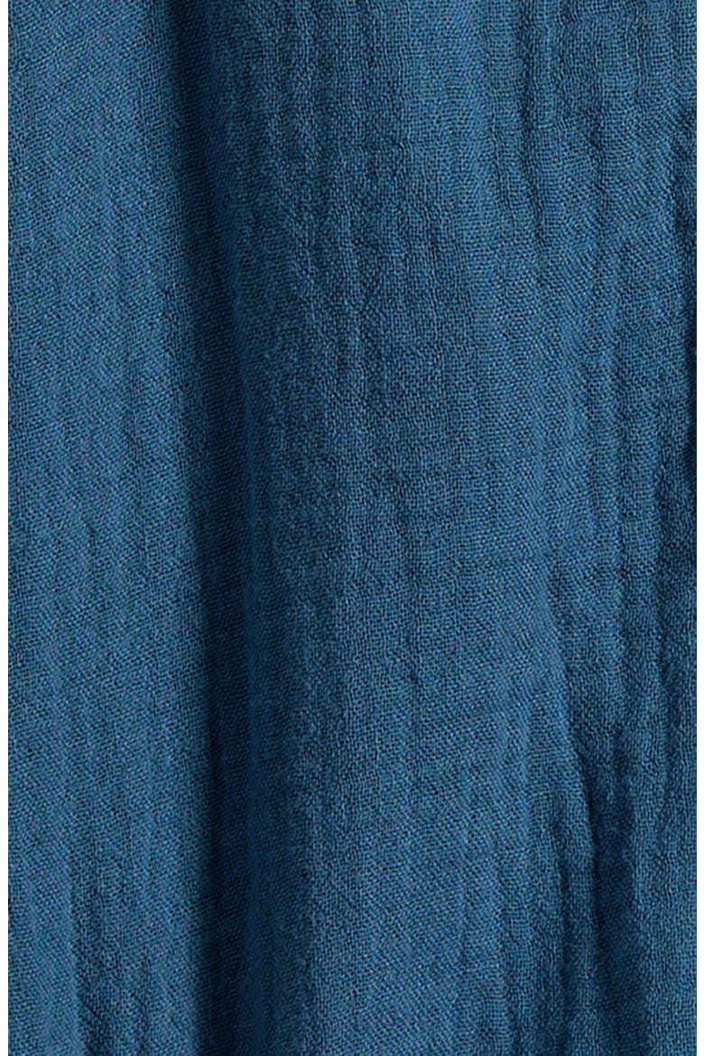 Organic Cotton Gauze Bubble Romper, Alternate, color, BLUE