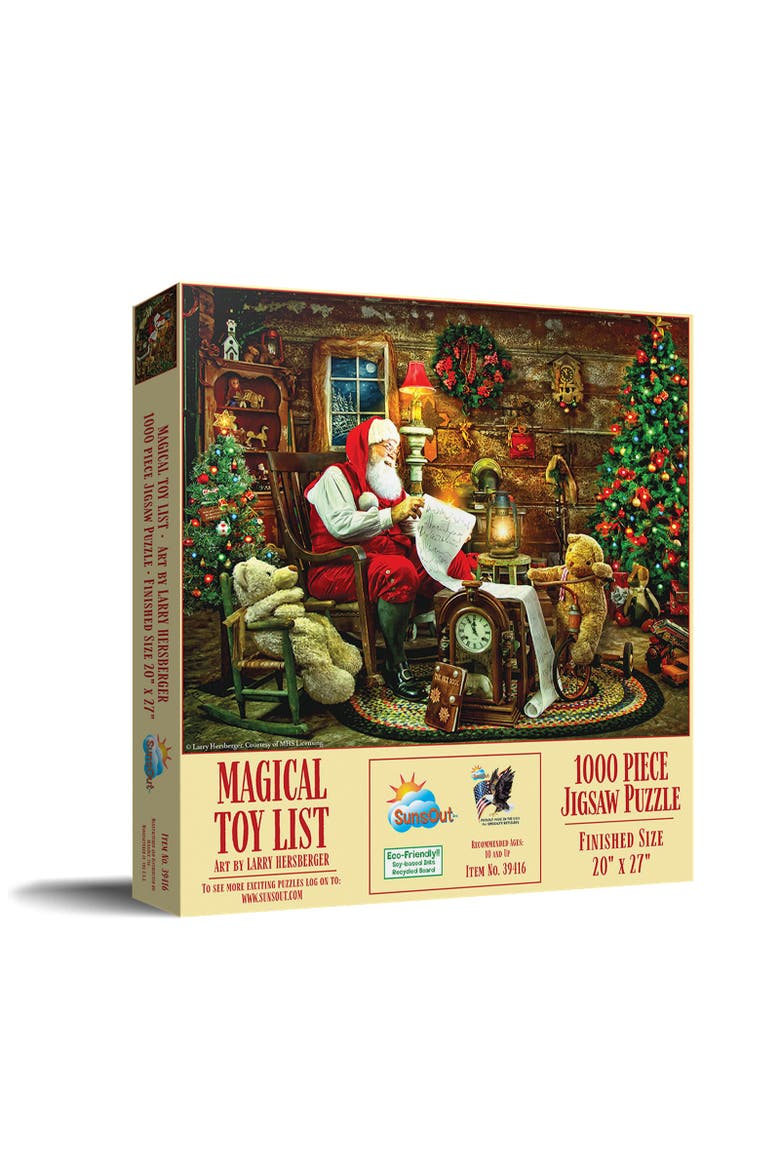 Magical Toy List 1000 piece Jigsaw Puzzle for Adults, Main, color, Multicolor