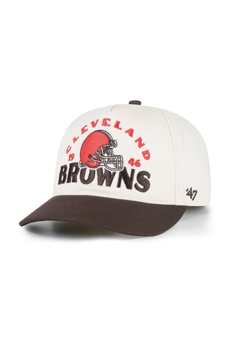 Men's '47 Natural Cleveland Browns  Arcitext Hitch Adjustable Hat, Main, color, Natural