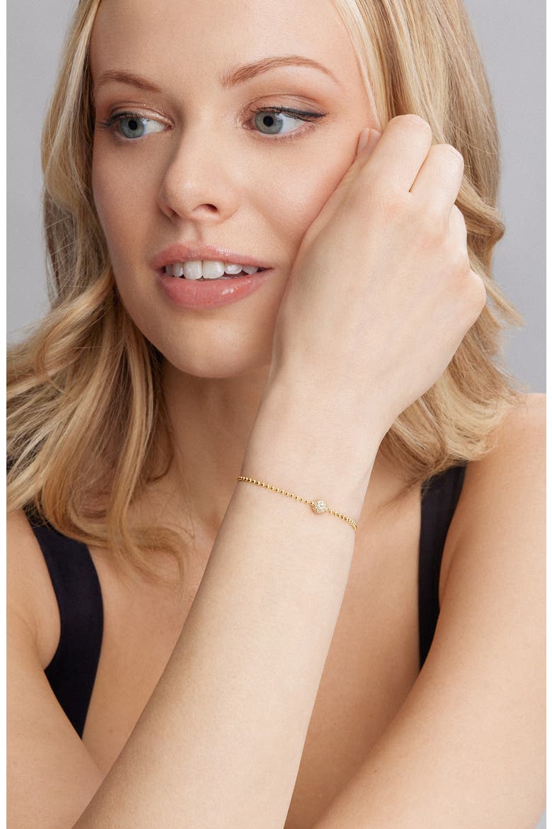 Covet Diamond Pavé Station Bracelet, Alternate, color, GOLD/ DIAMOND