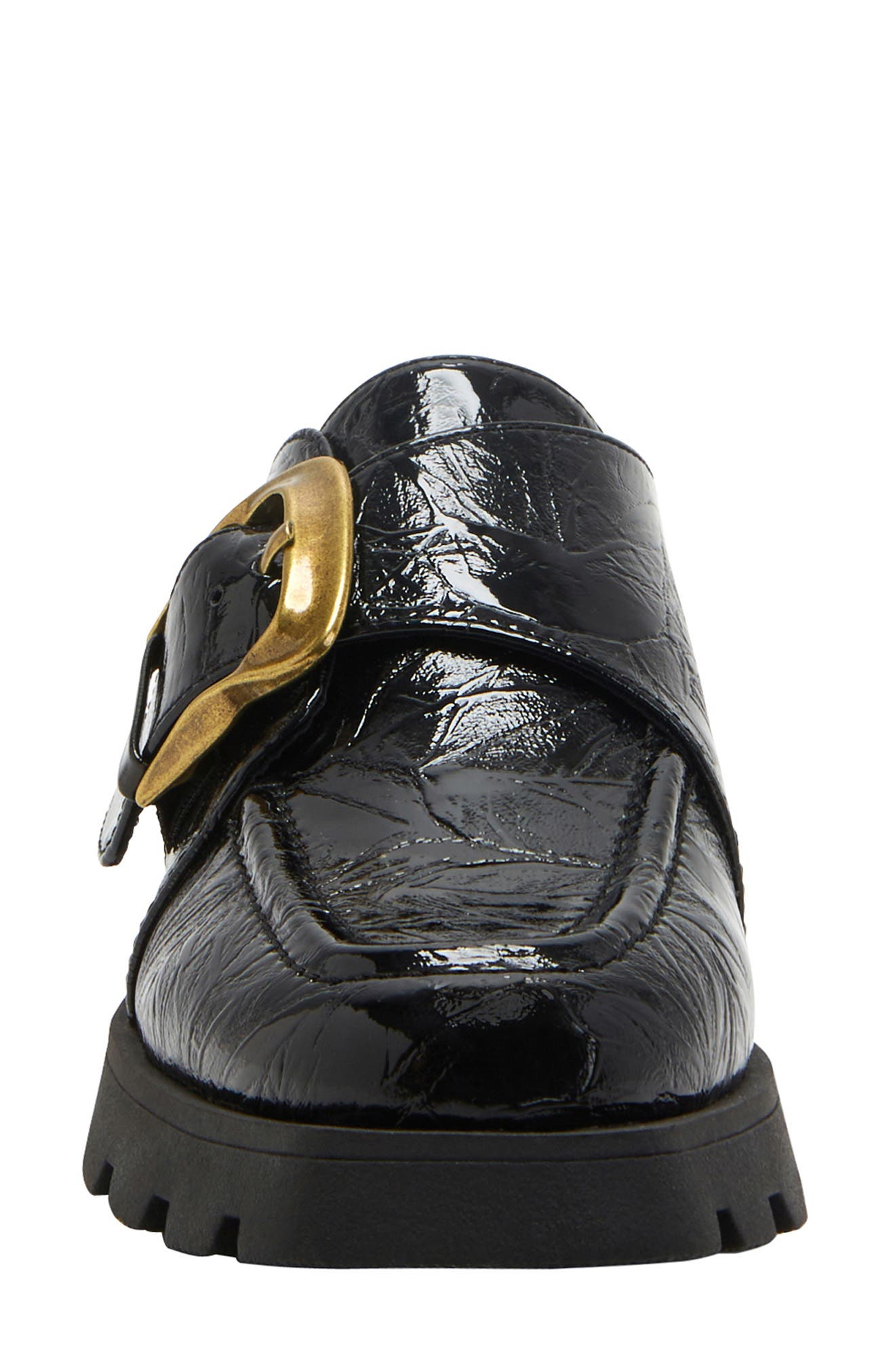 Daarling Buckle Loafer, Alternate, color, BLACK