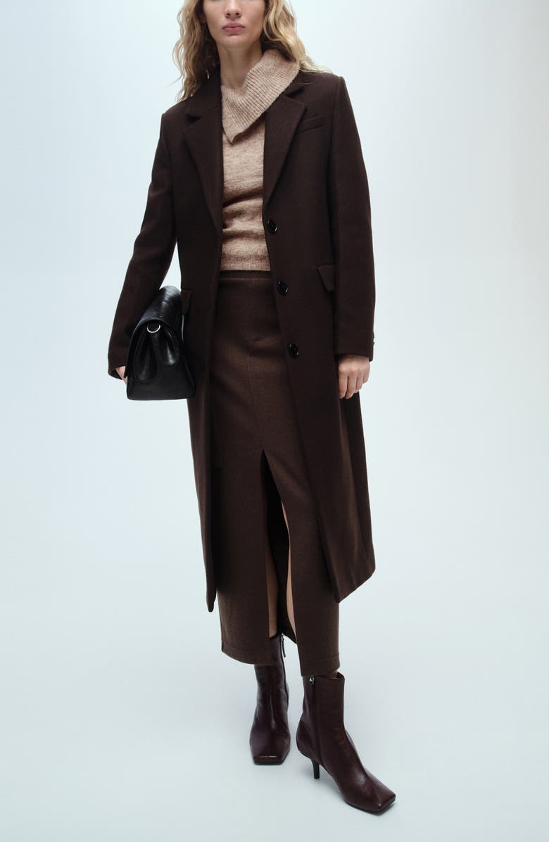 MANGO Split Turtleneck Sweater, Alternate, color, 